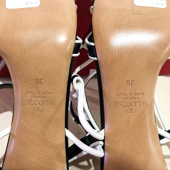 Free Rockstuds Ankle Wrap Heel Sandals - Picture 11 of 12